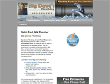 Tablet Screenshot of bigdavesplumbing.com